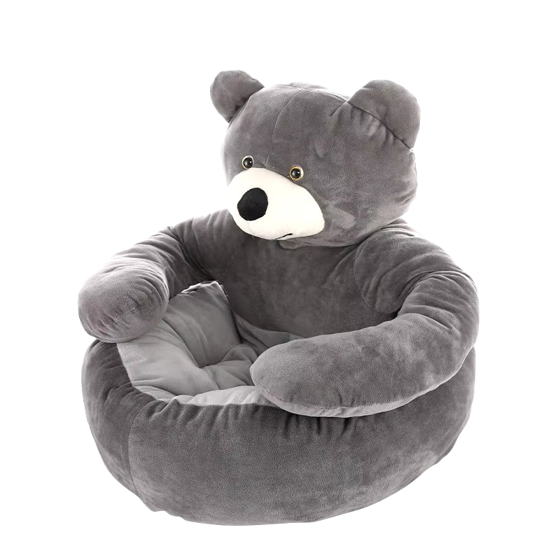 "Cozy Bear Cave Pet Bed β Ultra-Soft, Warm & Plush Haven for Cats & Small Dogs"
