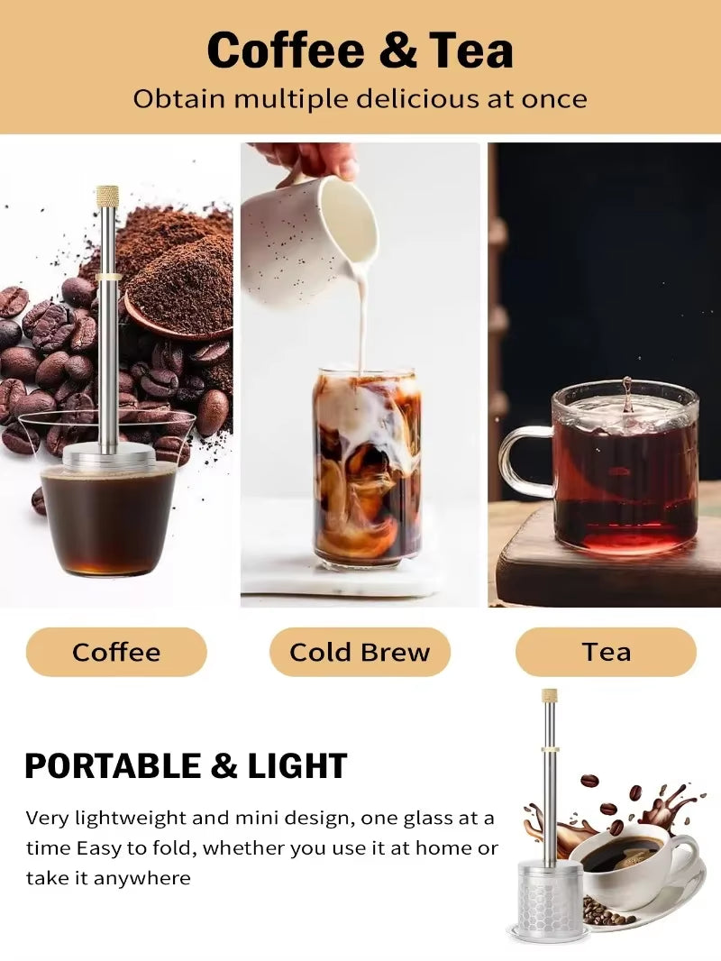 EcoBrew Stainless Steel Coffee & Tea Infuser – Portable & Reusable