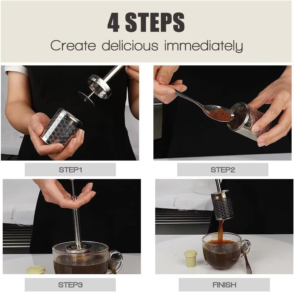EcoBrew Stainless Steel Coffee & Tea Infuser – Portable & Reusable